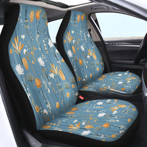 Tropical Flower Blue SWQT0650 Car Seat Covers