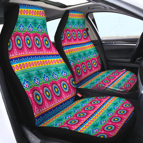 Image of Boho Aztec Mandala SWQT0525 Car Seat Covers