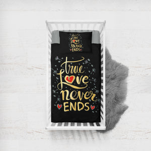 True Love Never Ends SWCC2072 Crib Bedding, Crib Fitted Sheet, Crib Blanket