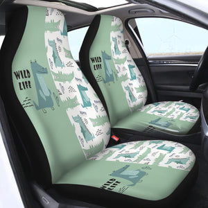 Cartoon Crocodile SWQT2084 Car Seat Covers