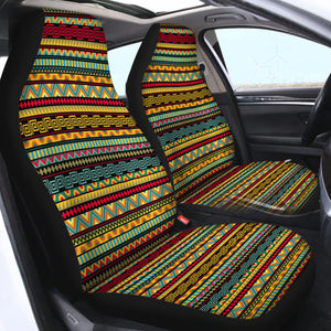 Aztec Yellow Stripe SWQT1843 Car Seat Covers
