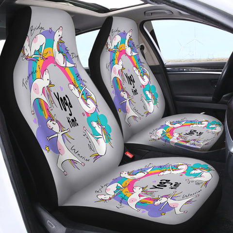 Image of Yoga Time Unicorn SWQT0771 Car Seat Covers