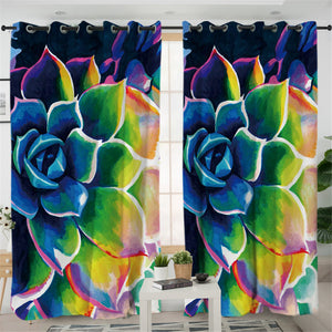 Ethereal Flower 2 Panel Curtains