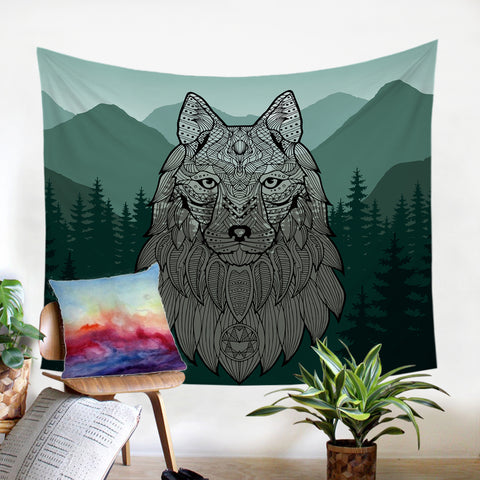 Image of Forest Lion SW0024 Tapestry