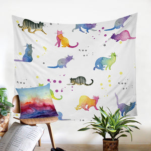 Color Cats SW0026 Tapestry