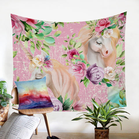 Image of Rosy Unicorns SW0010 Tapestry