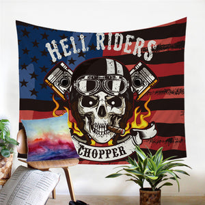 Hell Rider Chopper Tapestry - Beddingify