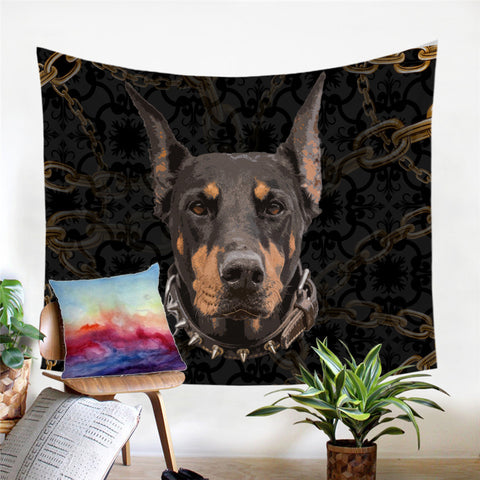 Image of Dog Chain Themed Tapestry - Beddingify