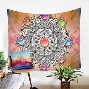 Jewel Concentric Mandala Tapestry - Beddingify