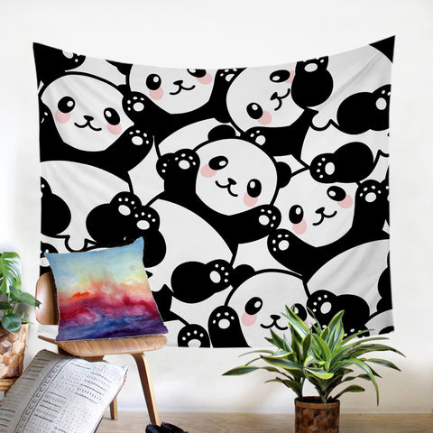 Image of Panda Cubs SW0003 Tapestry
