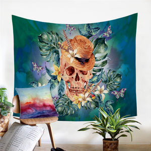 Lush Skull Tapestry - Beddingify