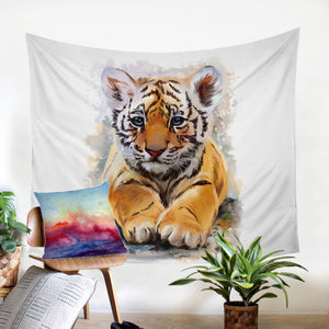 Cute Tiger Cub SW0030 Tapestry