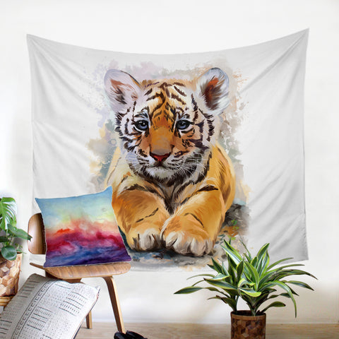 Image of Cute Tiger Cub SW0030 Tapestry