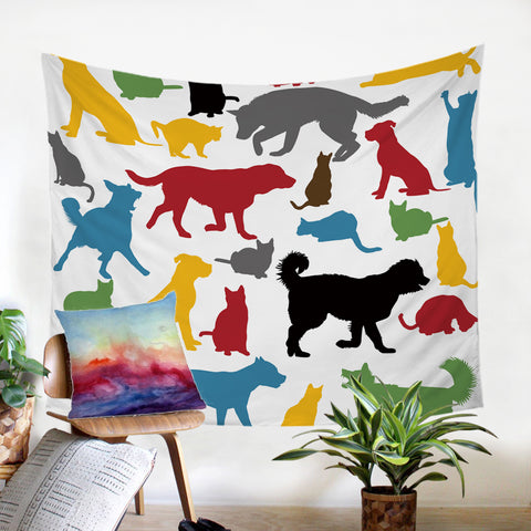 Image of Animal Shapes SW0015 Tapestry