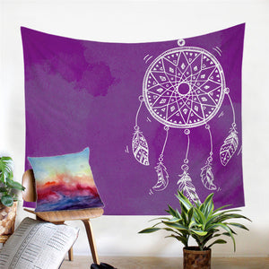Dream Catcher Violet Tapestry - Beddingify