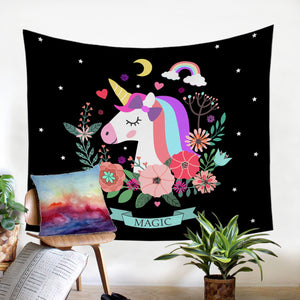 Starry Unicorn SW0051 Tapestry