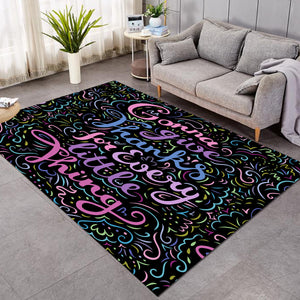 Grateful Quote Black SW1836 Rug