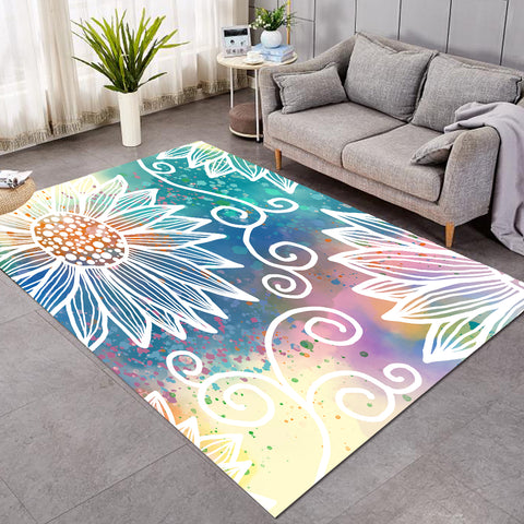 Image of Icy Flowers SW2388 Rug