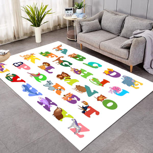 Cute Animal Alphabet SW1712 Rug