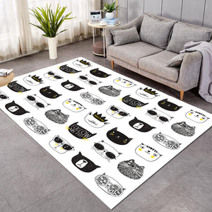 Cat Faces SW2472 Rug