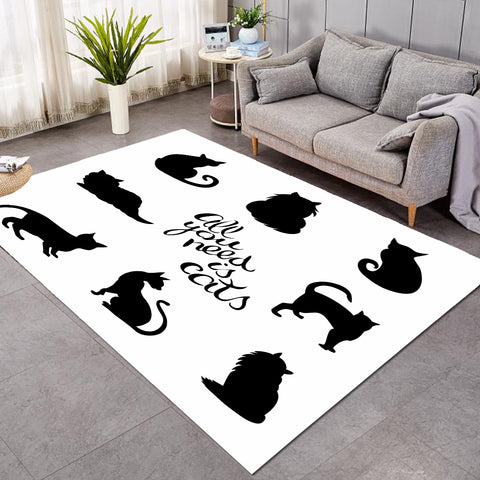 Image of All You Need Is Cats SW1847 Rug
