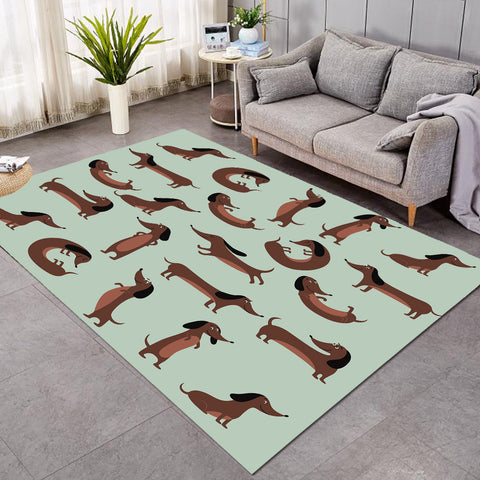 Image of Dachshund Things SW1850 Rug