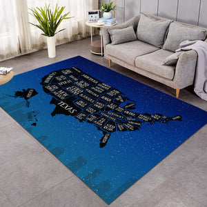 US States Starry SW0479 Rug