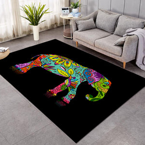 Stylized Elephant SW2014 Rug