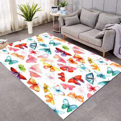 Image of Colorful Butterflies SW2029 Rug