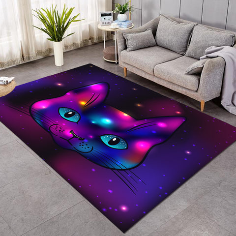 Image of Space Cat Purplish SW1744 Rug