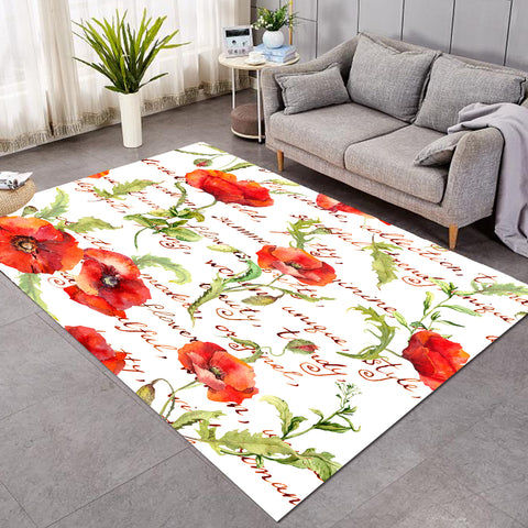 Image of Red Poppy SW2342 Rug