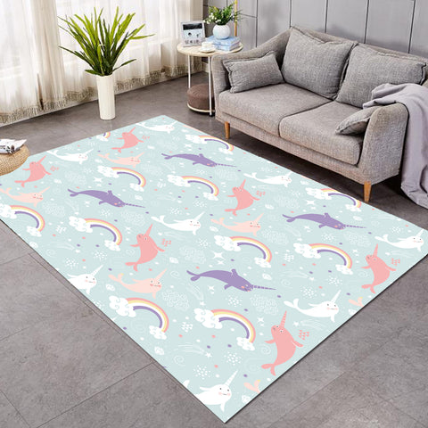 Image of Rainbow Narwhal SW2194 Rug