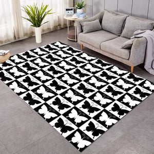 Checkerboard Butterflies SW2328 Rug