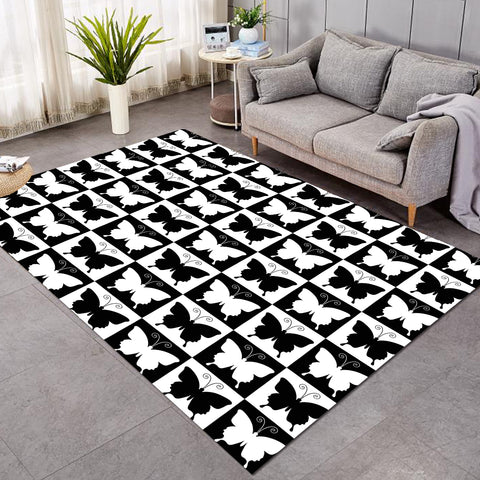 Image of Checkerboard Butterflies SW2328 Rug