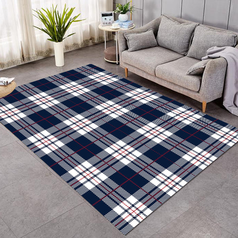 Image of Blue Plaid SW2167 Rug