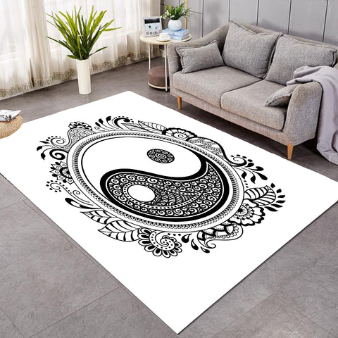 Image of Stylized Yin Yang SW2480 Rug