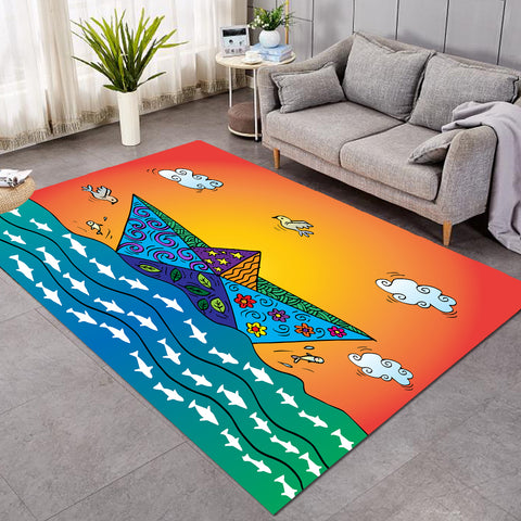 Image of Origami Ship SW1908 Rug