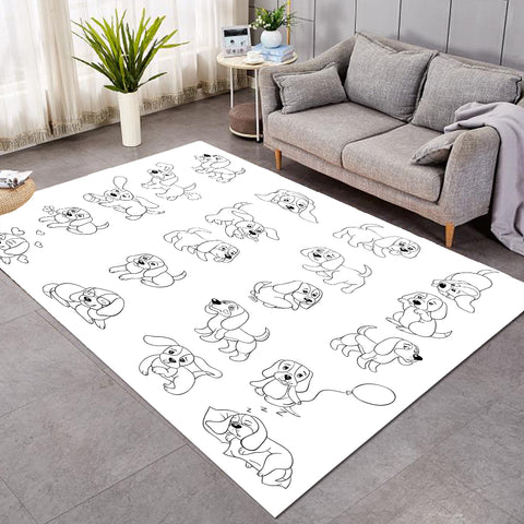 Image of Puppy Sketch SW2006 Rug