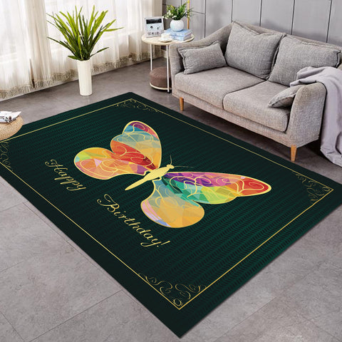 Image of Birthday Butterfly Card SW2057 Rug