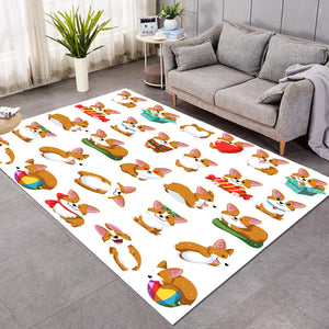 Cute Corgi SW2169 Rug