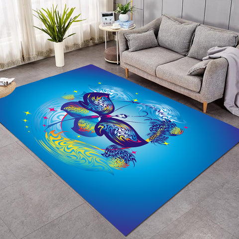 Image of Stylized Butterfly SW2054 Rug