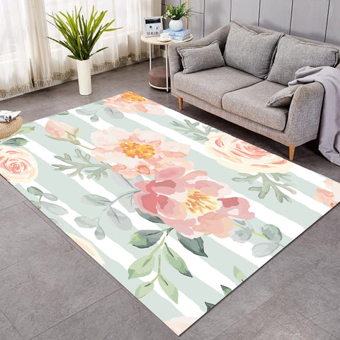 Image of Watercolored Roses SW2409 Rug