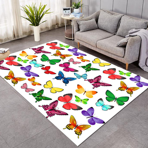 Image of Colorful Butterflies SW1898 Rug