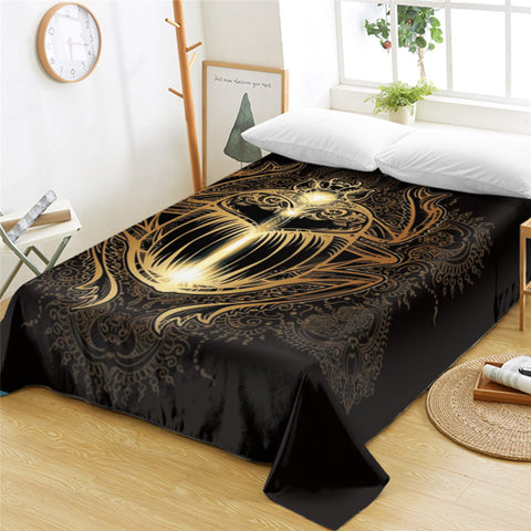 Image of Holy Beetle Flat Sheet - Beddingify