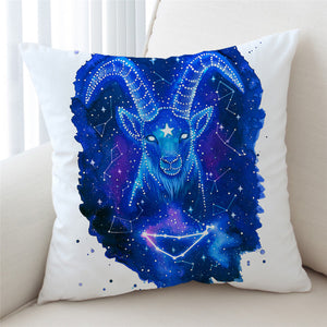Blue Aries Galaxy Cushion Cover - Beddingify