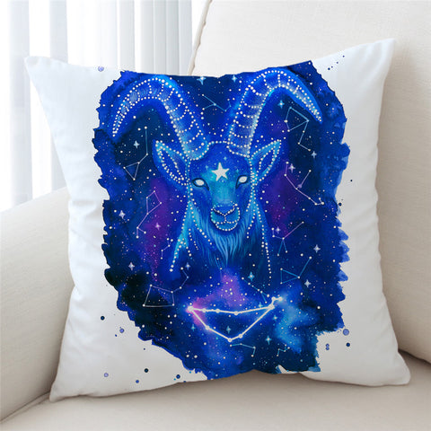 Image of Blue Aries Galaxy Cushion Cover - Beddingify