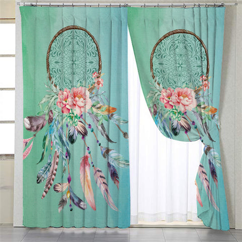 Image of Dreamy Dream Catcher 2 Panel Curtains