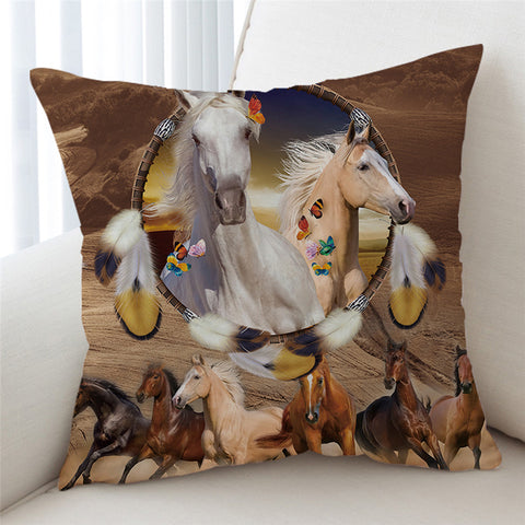 Image of 3D Dessert Horses  Cushion Cover - Beddingify