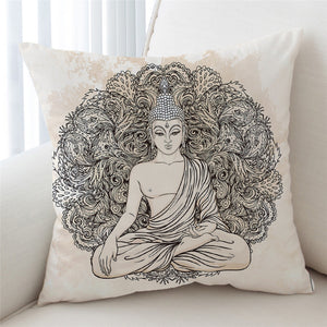 Meditating Buddha Cushion Cover - Beddingify