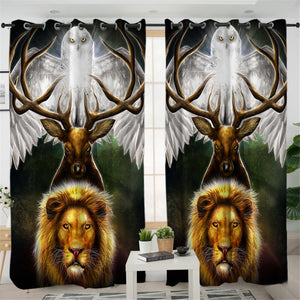 Trinity Animal 2 Panel Curtains